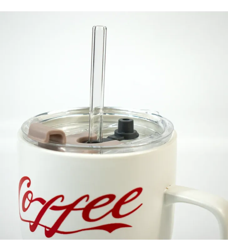 TARRO PARA CAFE ROJO/BLANCO