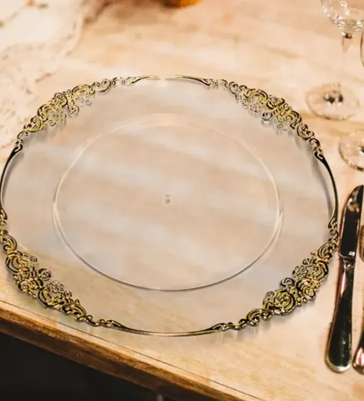 Plato Base Cádiz con Filo Vittori - Ref. 3704D