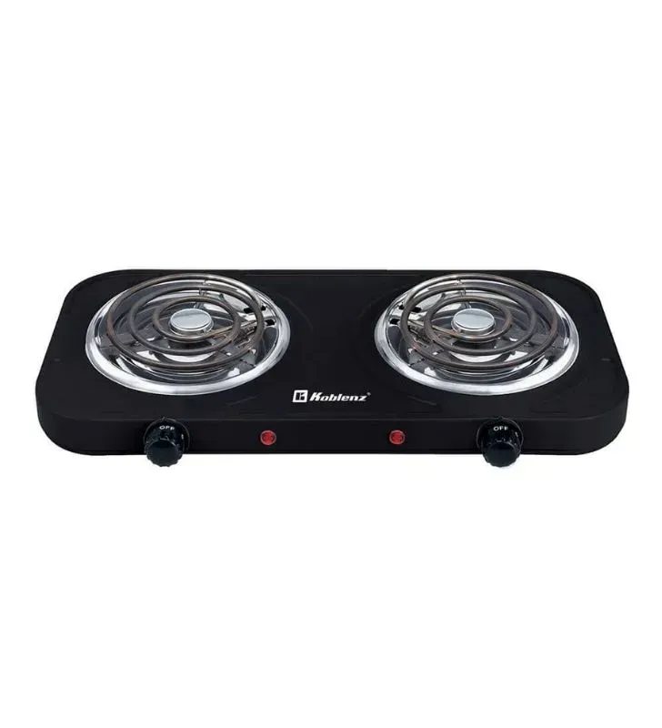 Parrilla Eléctrica Doble Koblenz PEKM-2000 - 2000W Negra