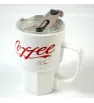 TARRO PARA CAFE ROJO/BLANCO