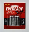 Pilas Eveready AAA Super Heavy Duty - Pack 4 Piezas BP4
