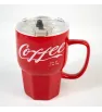 TARRO PARA CAFE ROJO/BLANCO