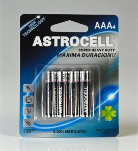 Pilas Astrocell AAA - Paquete 4 Piezas