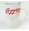 TARRO PARA CAFE ROJO/BLANCO