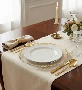 Plato Base Cádiz con Filo Vittori - Ref. 3704D