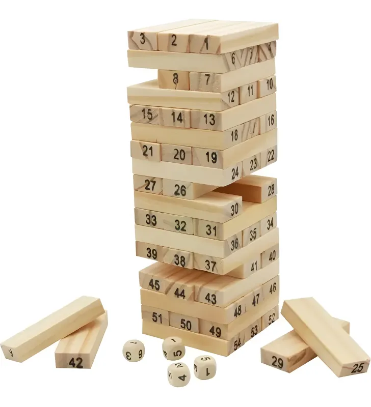Jenga de Madera Natural ArtKids 54 Piezas - JU13283