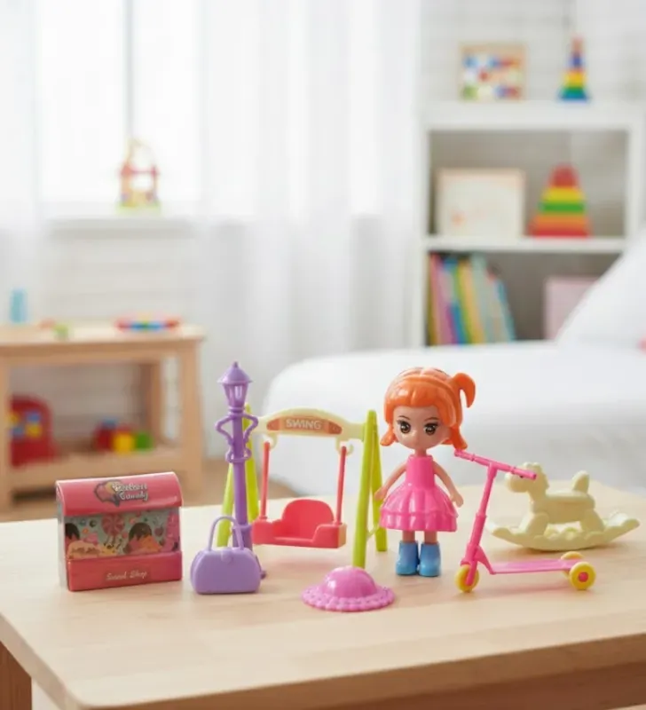 Muñeca Pequeña ArtKids con Accesorios - Ref. JU677A11