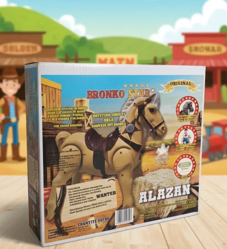 Caballo Montable Bronko Alazán - Montables-Star para Niños