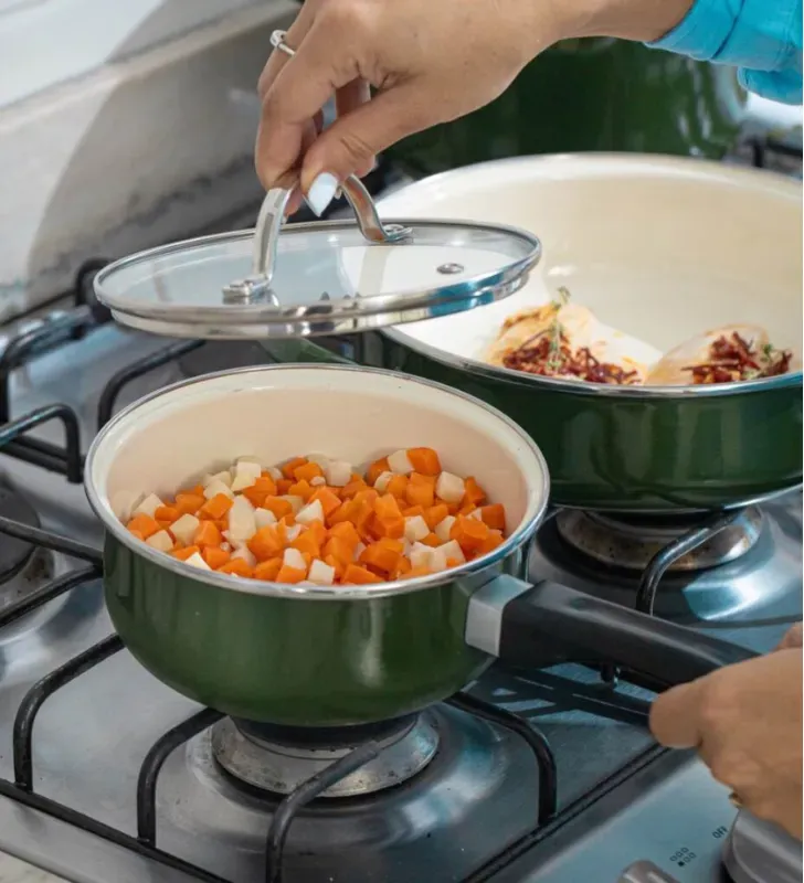 Cacerola Cinsa Healthy Cooking 16 cm - Verde Olivo 1.4L