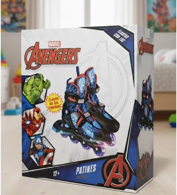 Patines en Línea Avengers Toymark T378416-C - Talla 23-26