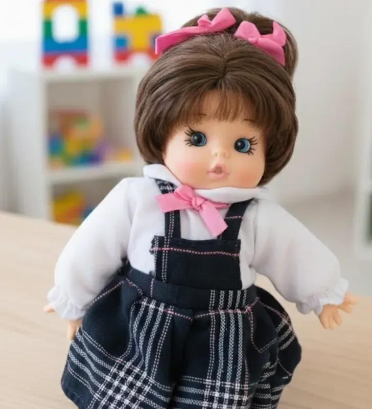 Muñeca Colegiala Jovi Chiquitines – Cuerpo de Trapo y Vinilo