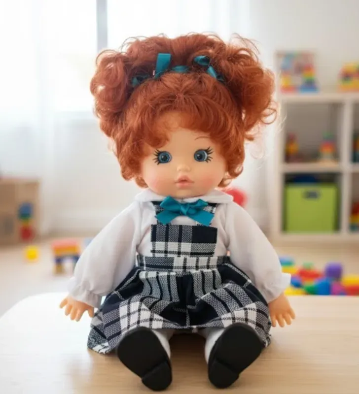 Muñeca Colegiala Jovi Chiquitines – Cuerpo de Trapo y Vinilo