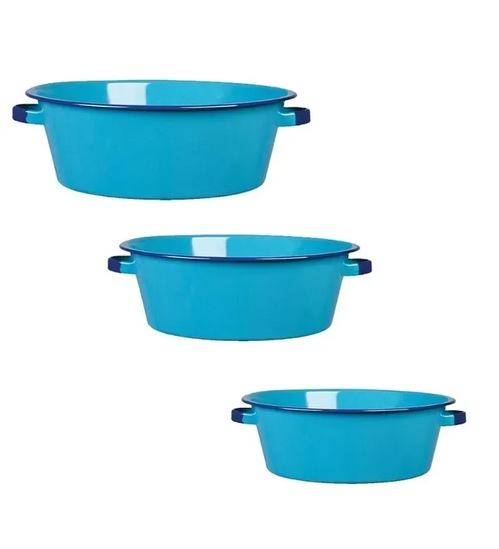 Juego de Bandejas Cinsa Jaliscense Azul Turquesa - 4.4L, 12.7L, 14.1L