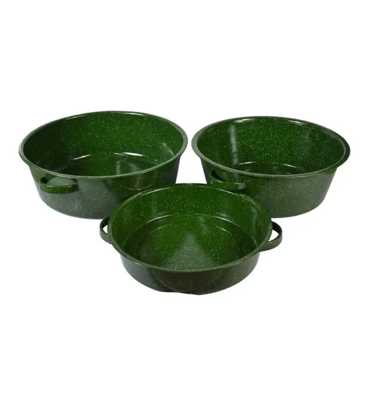 Juego de Bandejas Cinsa Yaretzi Verde Jaspeado - 5.2L, 11.5L, 15L