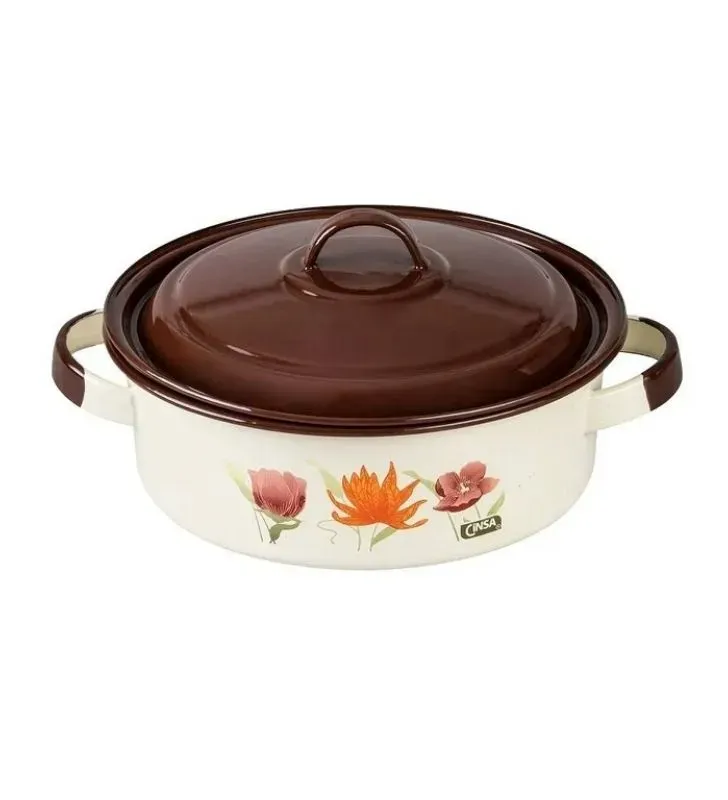 Budinera Recta Cinsa 22 cm Crema Jaspeado - Peltre Clásico