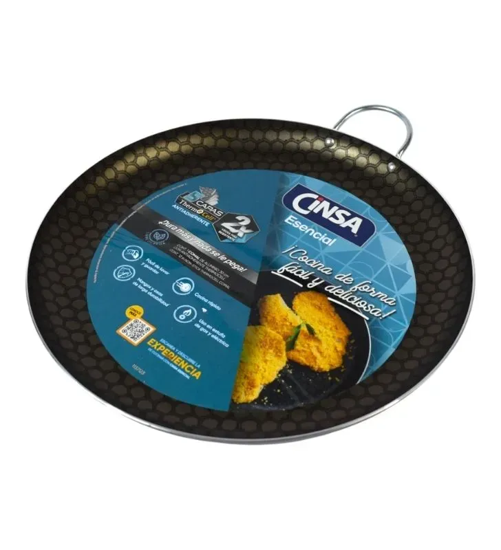 Comal de Aluminio Cinsa Esencial 30 cm - Thermocell Negro