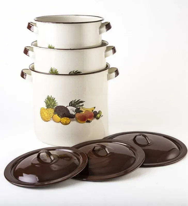 Juego de Ollas para Caldos Cinsa 6 Pzas - 7.5L, 11L, 14.2L