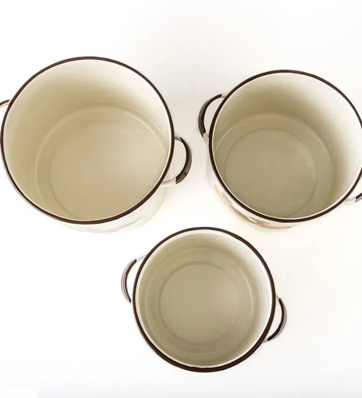 Juego de Ollas para Caldos Cinsa 6 Pzas - 7.5L, 11L, 14.2L