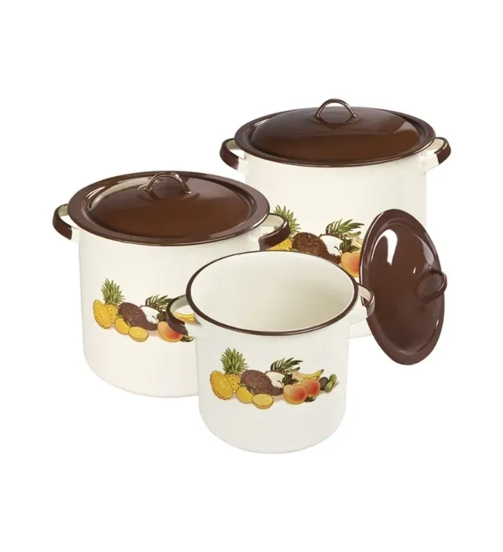 Juego de Ollas para Caldos Cinsa 6 Pzas - 7.5L, 11L, 14.2L