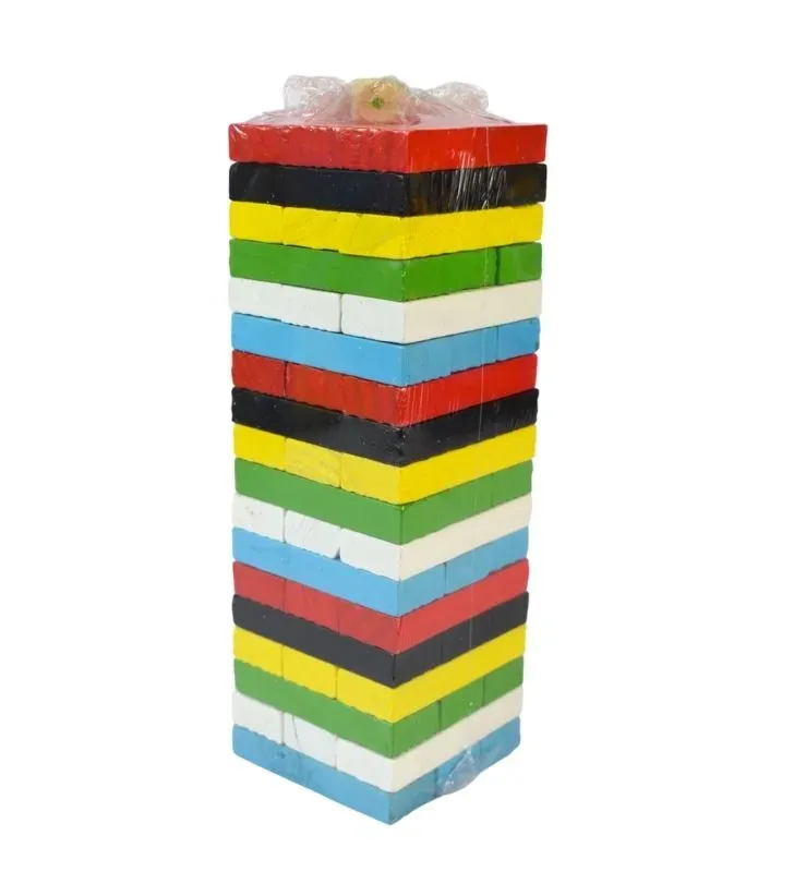 Jenga de Madera a Color ArtKids 54 Piezas - JU13284