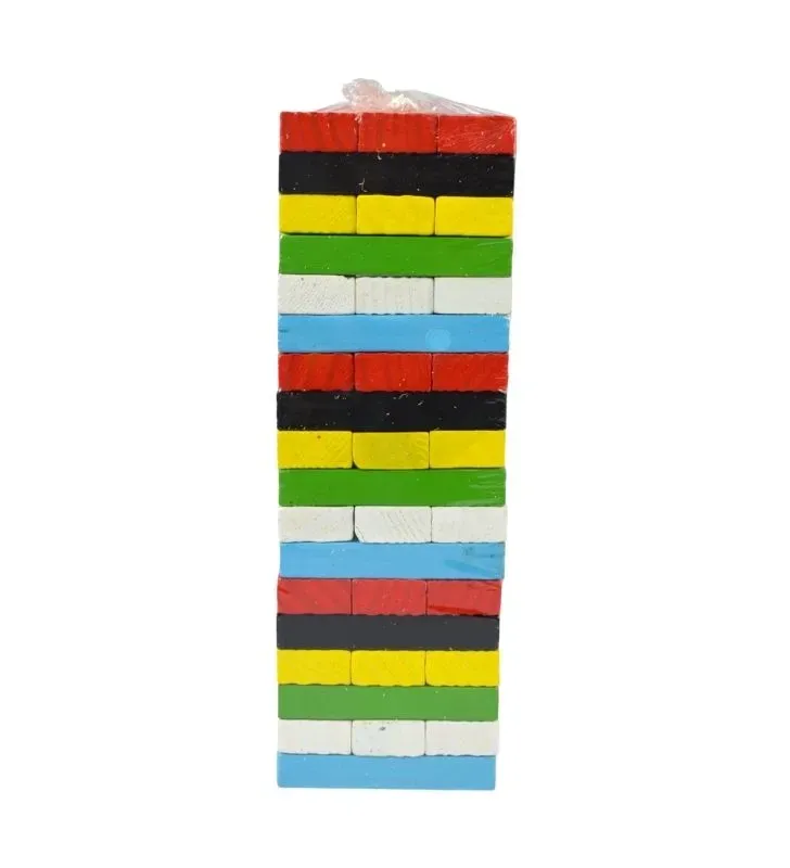 Jenga de Madera a Color ArtKids 54 Piezas - JU13284