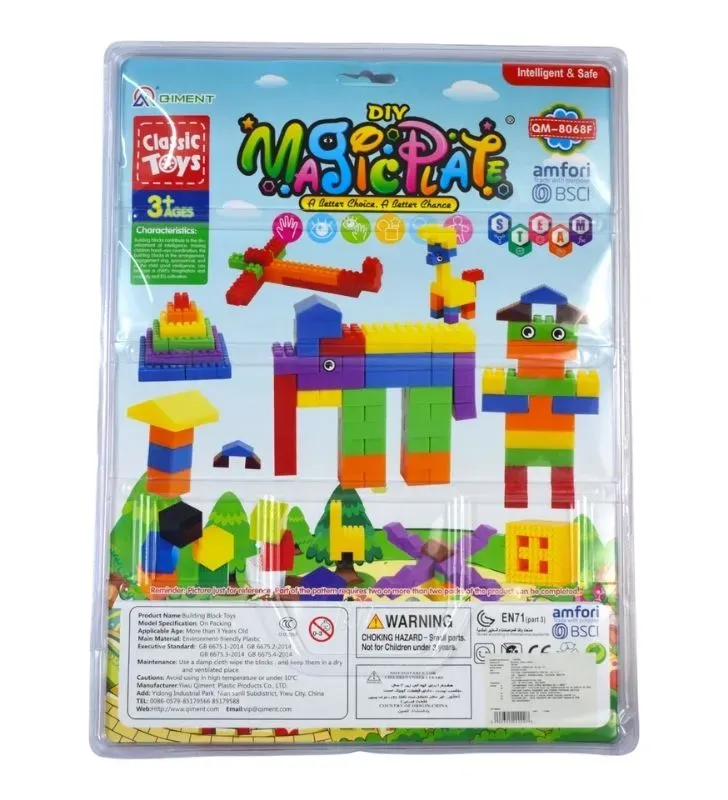 Set de Blocks con Tablero ArtKids JU155602 - Construcción Estable
