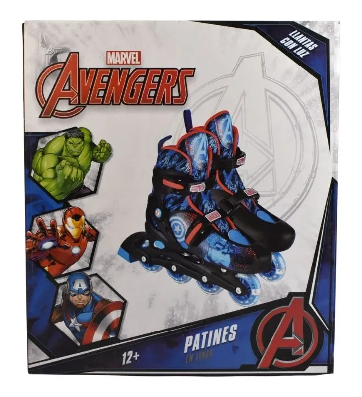Patines en Línea Avengers Toymark T378416-C - Talla 23-26