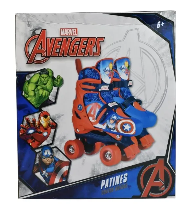 Patines Roller Avengers Toymark T378422-B - Talla 22-24 Ajustable