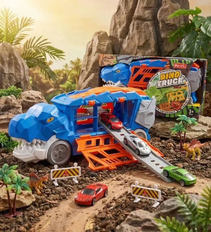 Vehículo Dino Truck con Accesorios Yudha 9990 - Set Infantil