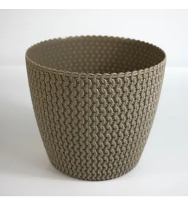 Maceta Emma Redonda #6 Cubasa – 15 cm Plástico UV con Plato