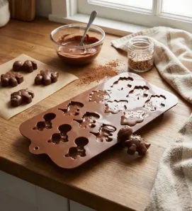 Molde de Silicona Dinosaurios para Chocolate Plastihome AZ-5103