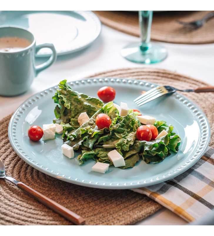 PLATO TRINCHE EMBOSS MAUVE BABY TURQUOISE-SANTA ANITA