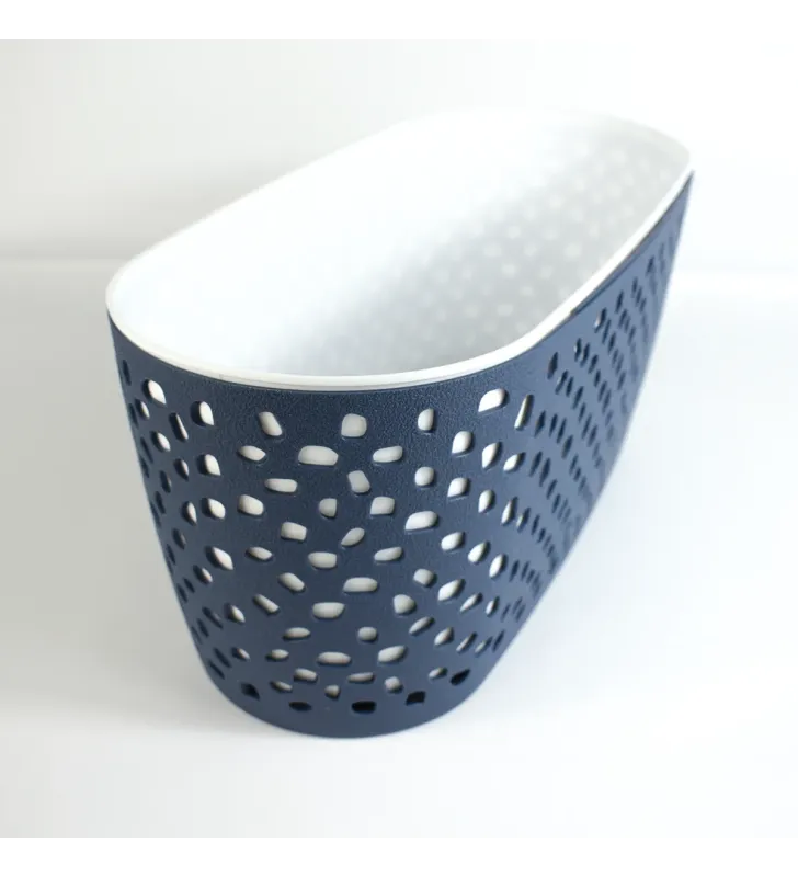 Maceta Isabella Ovalada 14″ Cubasa – Diseño Calado Bicolor UV