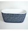 Maceta Isabella Ovalada 14″ Cubasa – Diseño Calado Bicolor UV