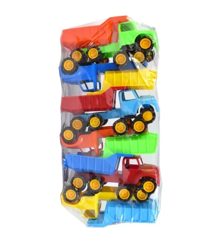 Paquete 6 Camiones de Volteo Dina - JUGUETES NACIONALES
