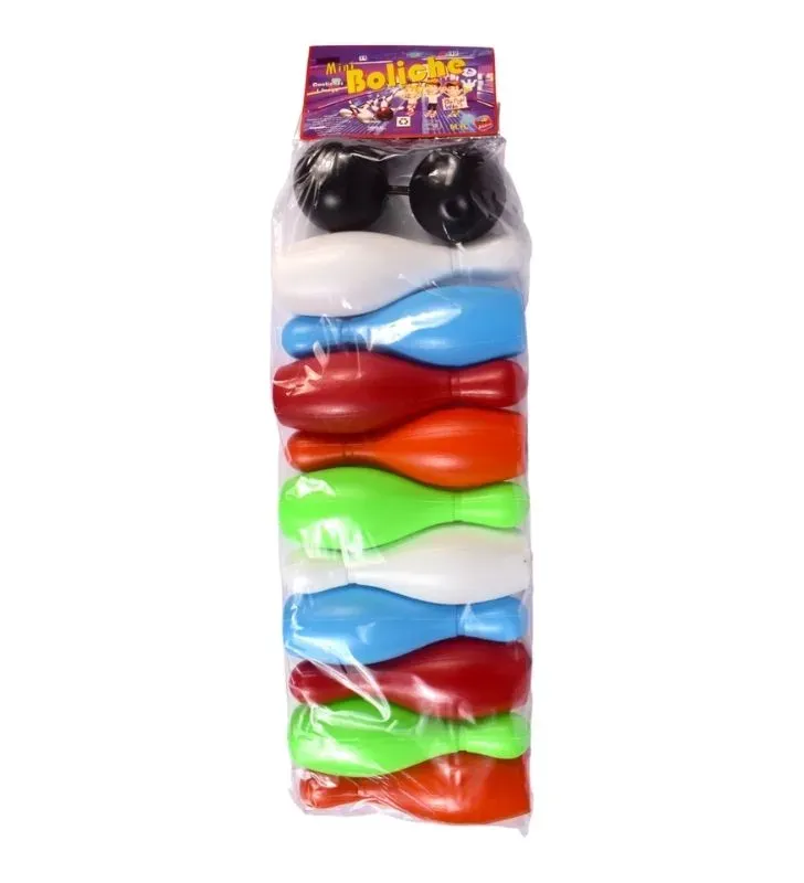 Boliche Infantil Chico JUGUETES NACIONALES - 10 Pinos y 2 Pelotas