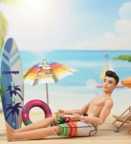 Muñeco Artikids 29cm con Accesorios de Playa - JT-ACH3332