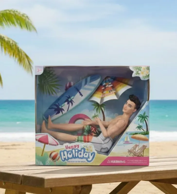 Muñeco Artikids 29cm con Accesorios de Playa - JT-ACH3332