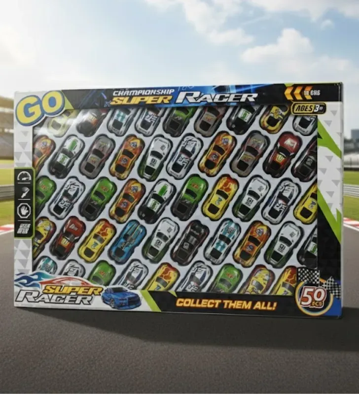 Set de Coche ZAZ II 25360 - 50 Piezas con Vehículos y Accesorios