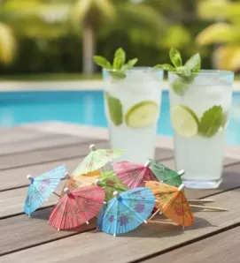 Sombrillas para Bebidas 12 pzas 9441Y ZAZ II - Kit Decorativo