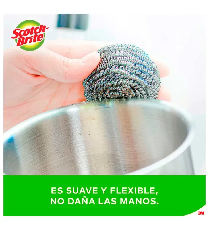Espiral Metálico Scotch-Brite 0641-7 - 2 Piezas para Brillo en Aluminio