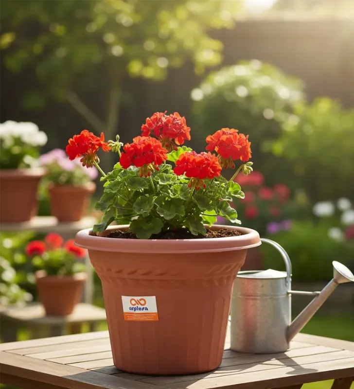 Maceta Roma No. 5 Color Barro 11.5" - ARPLASA Plástico