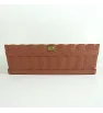 Maceta Jardinera No. 2 de Madera con Base de Barro – 46.5 × 19.8 × 15.5 cm