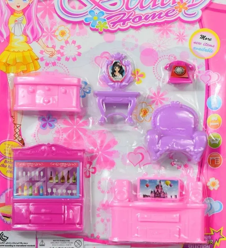 Juego de Muebles para Muñecas HWA1354254 - Juguetes Kimbo