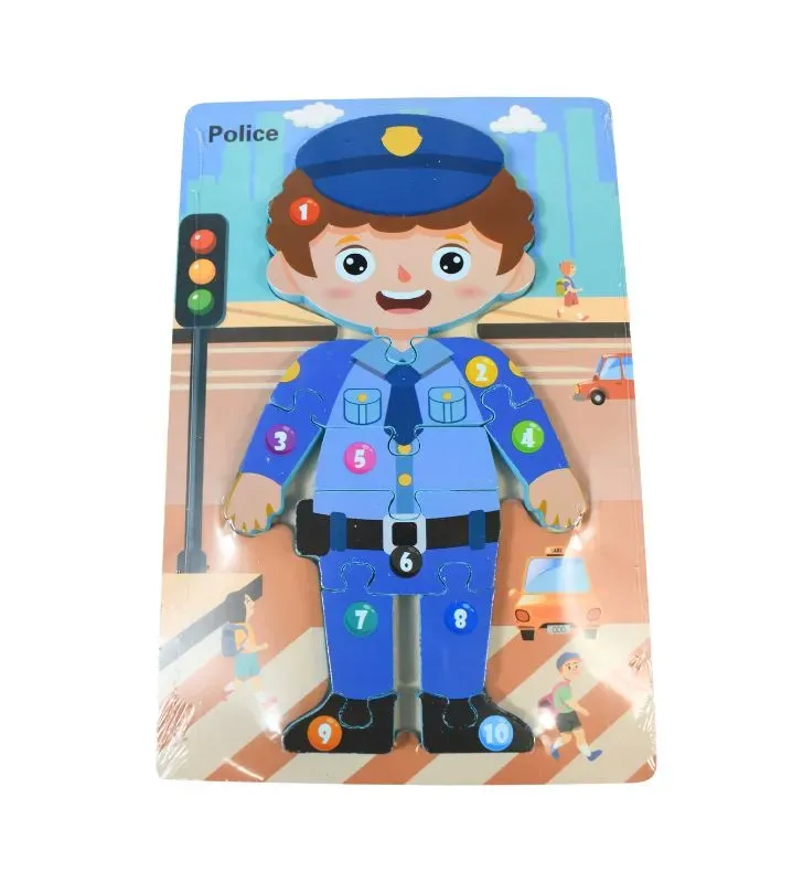 Rompecabezas de Madera Profesiones 8361Y - ZAZ II 10 Piezas