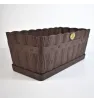 Maceta Jardinera #1 Chocolate Madera con Base