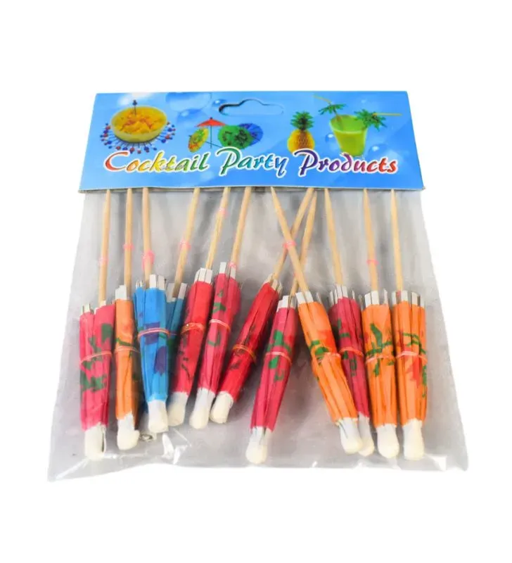 Sombrillas para Bebidas 12 pzas 9441Y ZAZ II - Kit Decorativo