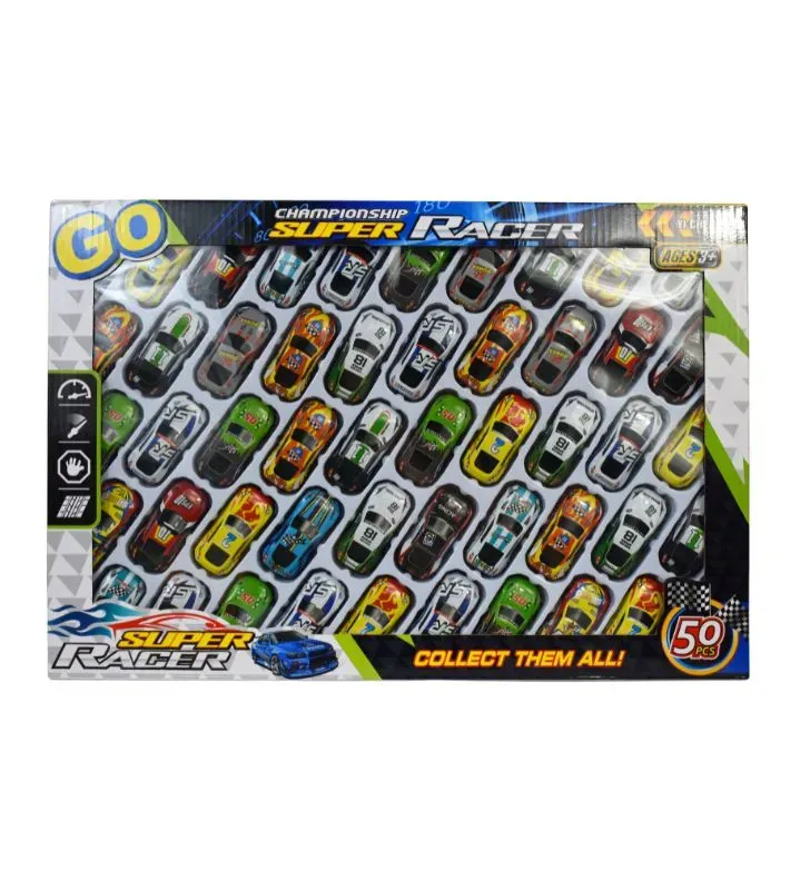 Set de Coche ZAZ II 25360 - 50 Piezas con Vehículos y Accesorios