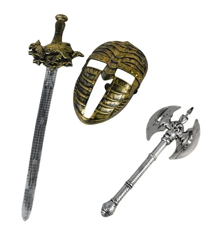 Set de Guerrero Zaz II 24740 - Espada, Hacha y Escudo