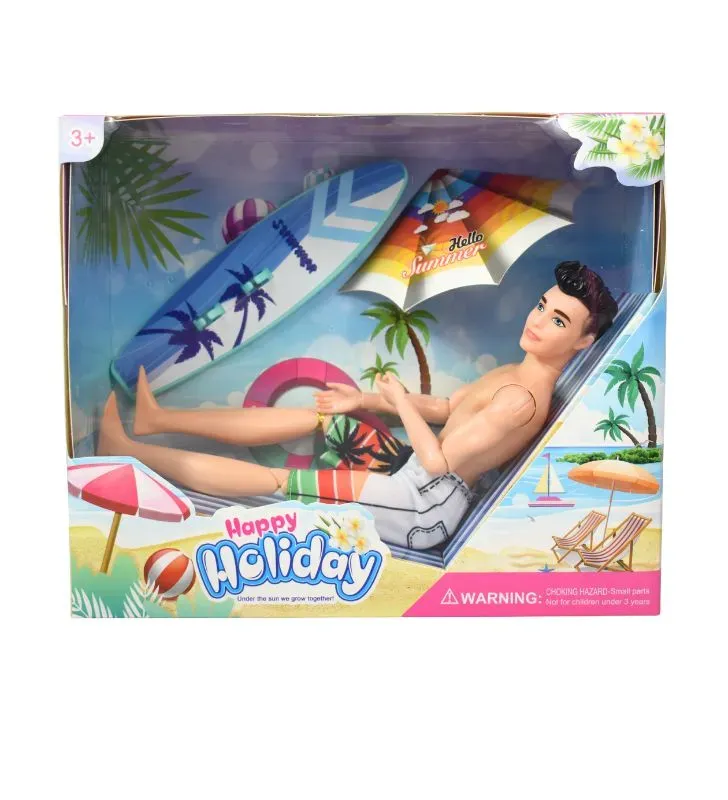 Muñeco Artikids 29cm con Accesorios de Playa - JT-ACH3332